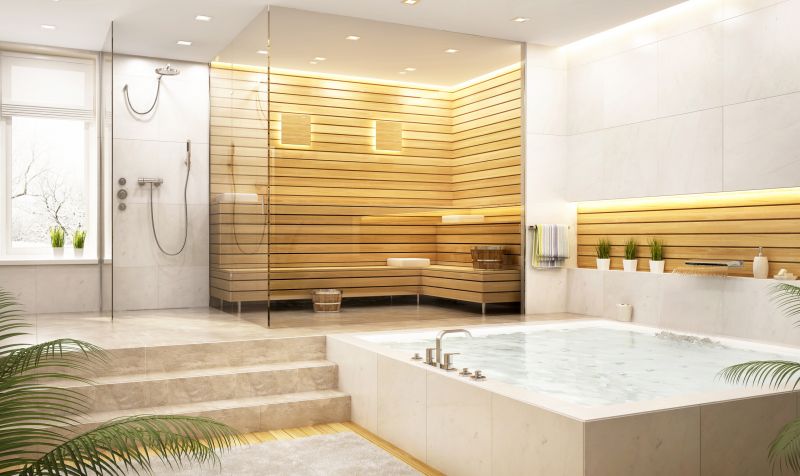 Luxury Shower with Multiple Showerheads